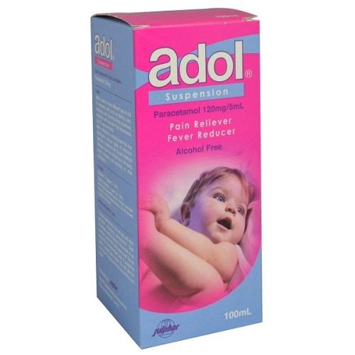 Adol Pediatric Pain Reliever and Fever Reducer Syrup120mg 100ml