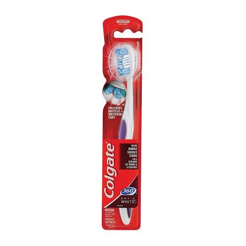 Colgate 360 Optic White Toothbrush Medium