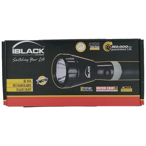 iBlack Rechargeable Flash Light Model No.IB-104