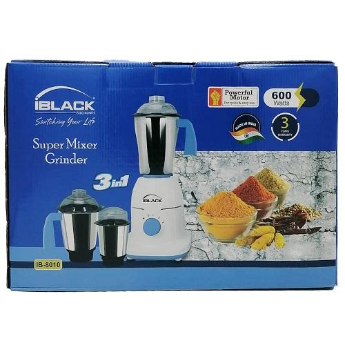IBlack 3in1 Super Mixer Grinder 600W Model No.B-8010