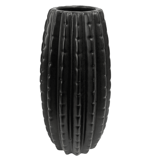 Ceramic Vase Height 25cm Black Model No.MK186-29B