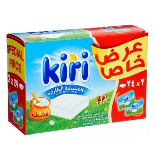 Kiri Cheese with Fresh Cream 24Cube 432g 2Pcs
