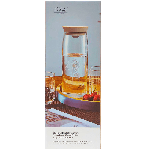 Olala Borosilicate Glass Pitcher 900ml No.SK-7118