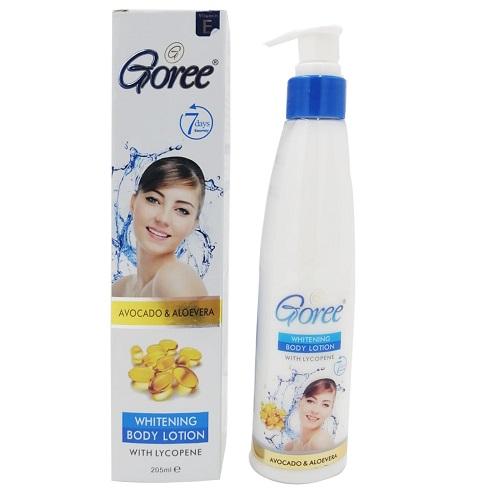 Goree Whitening Body Lotion with Lycopene Avocado & Aloe Vera Extracts 205ml