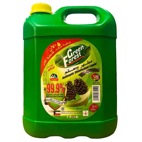 Green Forest Antiseptic Disinfectant Liquid with Refreshing Pine Scent 4Ltr