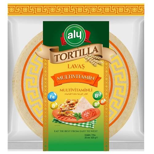 Aly Lavas Tortilla Multi Vitamin 25cm 6Pcs 420g