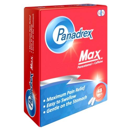 Panadrex Max Paracetamol Pain Reliever and Antipyretic 48Tablets