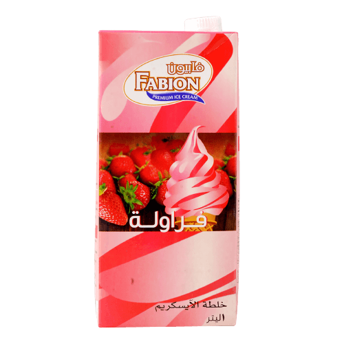 Fabion Strawberry Ice Cream Mix 1Ltr