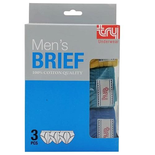 Try Men's Brief Different Colors 3Pcs No.2