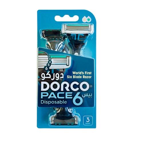 Dorco Pace 6Blade Razor 3Pcs