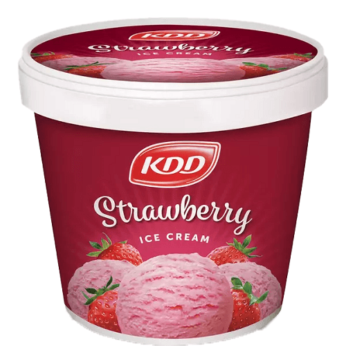 KDD Strawberry Ice Cream 1Ltr