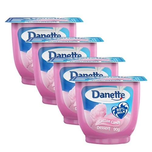 Danette Cotton Candy Dessert 90g 4Pcs 
