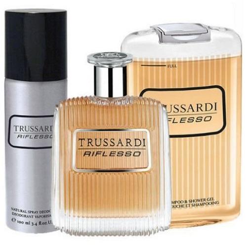 طقم عطر تروساردي ريفلوسو ديلوكس او دو تواليت للرجال 3قطع