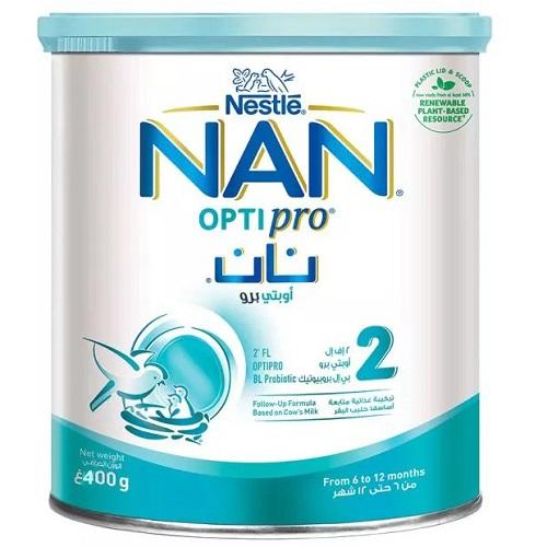 NAN Opti Pro 2 Nutritional Milk Formula to Healthy Growth for Infant from6to12Month 400g
