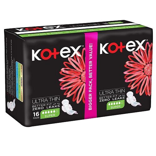 Kotex Ultra Thin Pads Super with Wings 16Pads