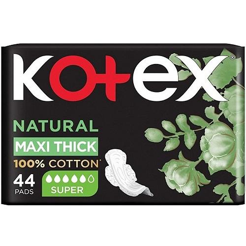Kotex Maxi Thick Pads Super with Wings 44Pads