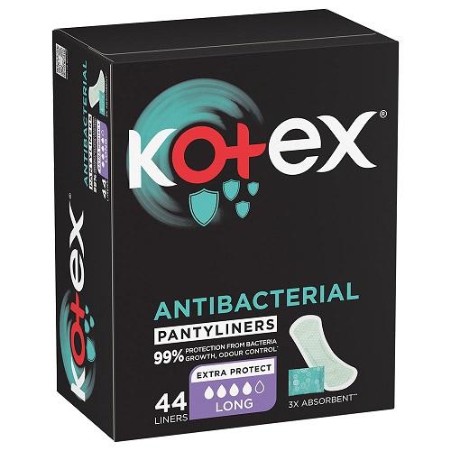 Kotex Antibacterial Pantyliners Long 44Pads