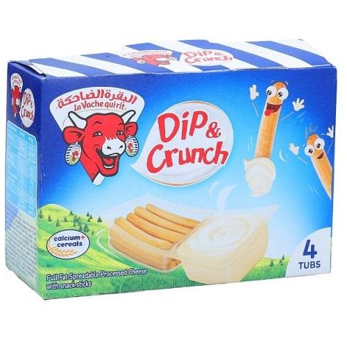 La Vach Quirit Spreadable Processed Cheese with Snack Sticks 35g 4Tubs
