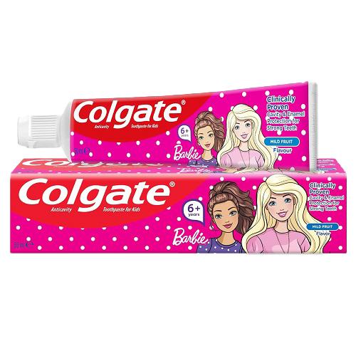  Colgate Barbie Mild Fruit Flavored Toothpaste for Children From 6Years Old 50ml