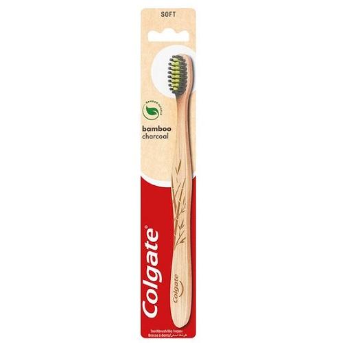 Colgate Toothbrush With Soft Bristles Infused Bamboo And Charcoal
