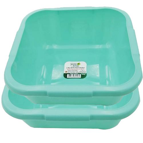 Poly Time Bella Square Basin 3Ltr 2Pcs