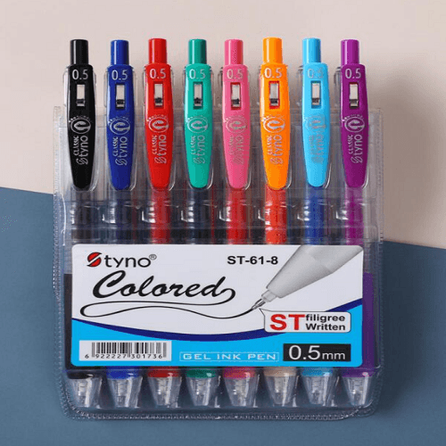 Tyno Classic Set Of Maltie Colors pens 8Pcs