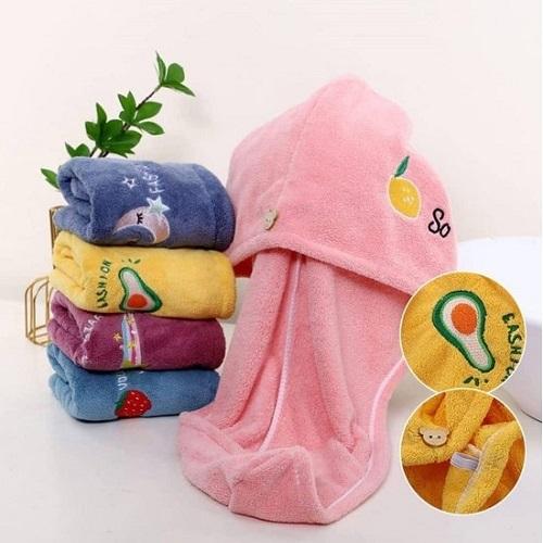 فوطة شعر بينك 