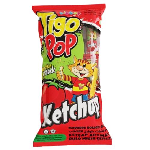 Tigo Pop Crispy Snacks Ketchup Flavored 6g 24Pcs