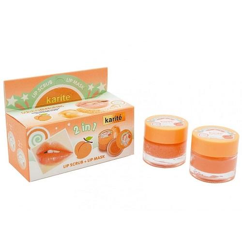 Karite Lip Care Set Karite Lip Scrub 10g and Lip Mask 2in1 6ml