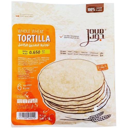 Joud Whole Wheat Tortilla Bread 6Pcs 265g