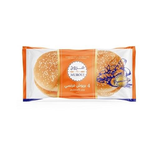 Murouj French Brioche Burger Sesame 4Pcs 240g