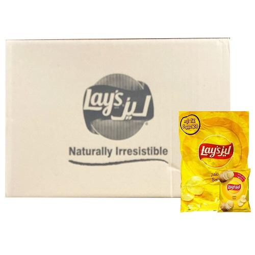 Lay's Potato Chips Salt 12g 21Pcs 6Packet 1Carton
