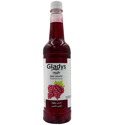 Gladys Red Grape Flavored Syrup 750g