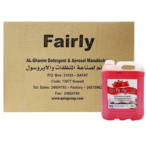 فيرلي صابون متعدد الاستعمالات برائحة الفراولة 5لتر 4حبة 1كرتون