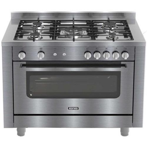 ايجنيس طباخ غاز 5شعلة 100×60سم فضي موديل رقم.GPD1105DLFX