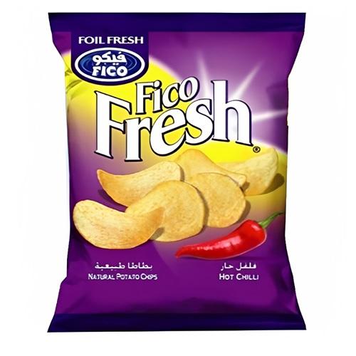Fico Fresh Natural Potato Chips Hot Chili Flavor 80g