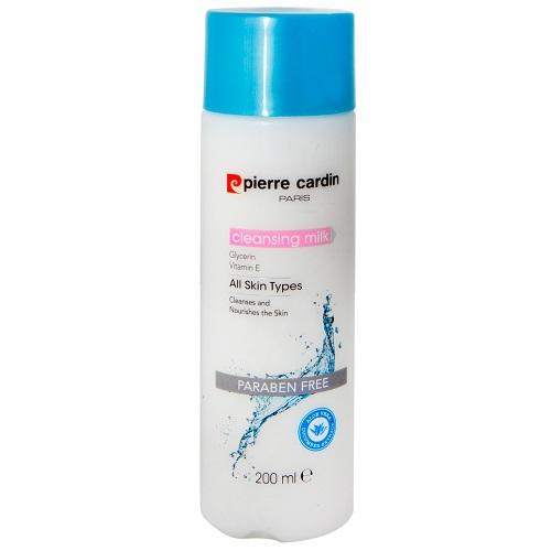 Pierre Cardin Facial Cleansing Milk with Glycerin and Vitamin E for All Skin Types Paraben Free 200ml No.18451