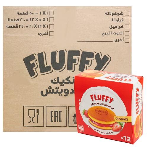 فلافي ساندويتش بانكيك بالفراولة 37جم 12حبة 20باكيت 1كرتون