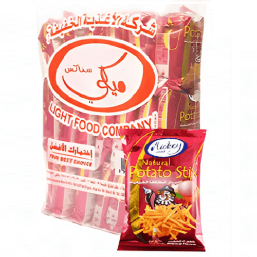 ميكي عيدان البطاطا الطبيعية بطعم الكاتشب 16جم 20حبة