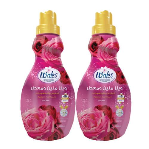 Wales Fabric Softener Pink 1Ltr 2Pcs