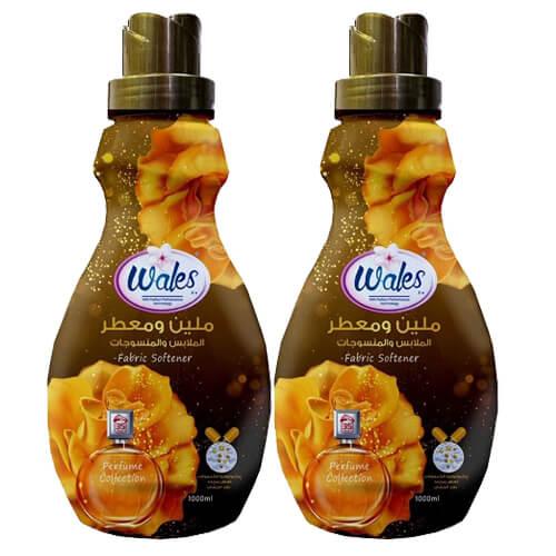 Wales Fabric Softener Perfume Collection Golden 1Ltr 2Pcs