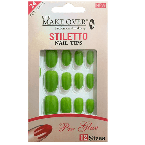 Make Over False Nails Set 24Pcs Size12 Model No.S31