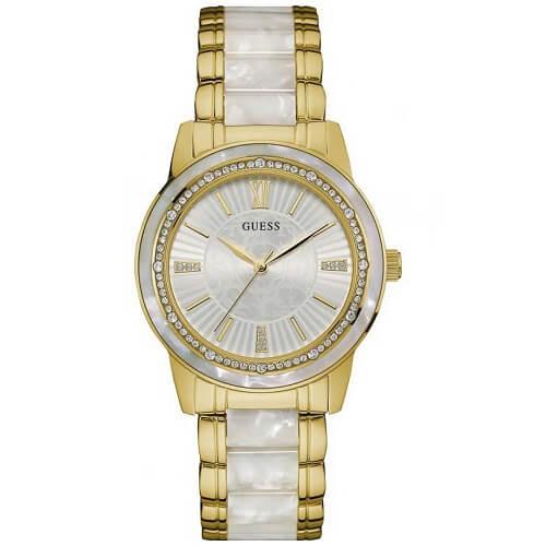 Guess Trinity Wrist Watch White Model No.W0706L3