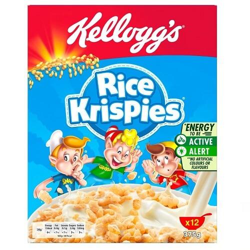 Kellogg's Rice Krispies Breakfast Cereal from Toasted Rice 375g