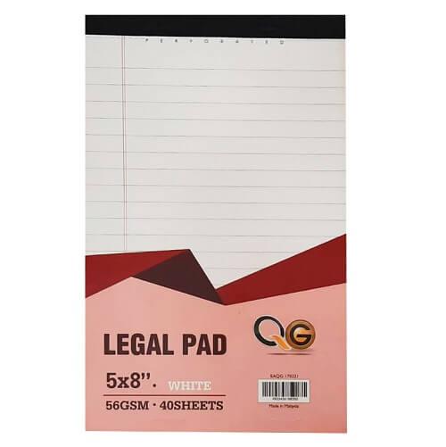 Legal Pad Notebook White 40Sheets