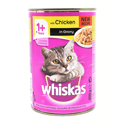 Whiskas Cat Food Minced Chicken in Gravy 400g