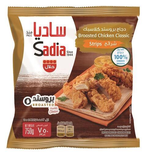 ساديا دجاج بروستد كلاسيك شرائح 750جم