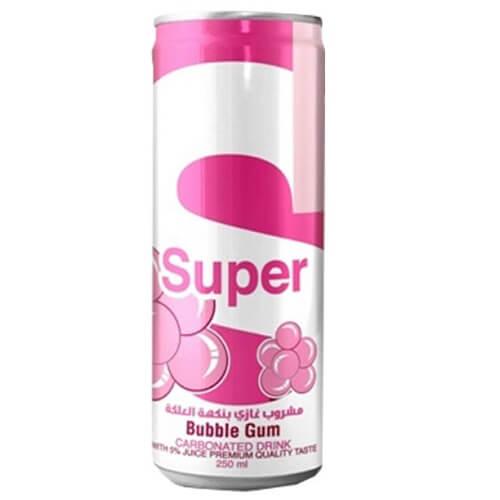 Super Carbonated Drink Bubble Gum Flavor 250ml