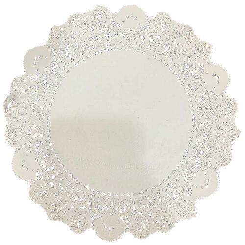 Al Jassar Lace Tablecloths Paper Round Shape Size 24cm No.211