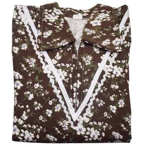 Housemaid Set Floral Winter Brown 2Pcs No.2